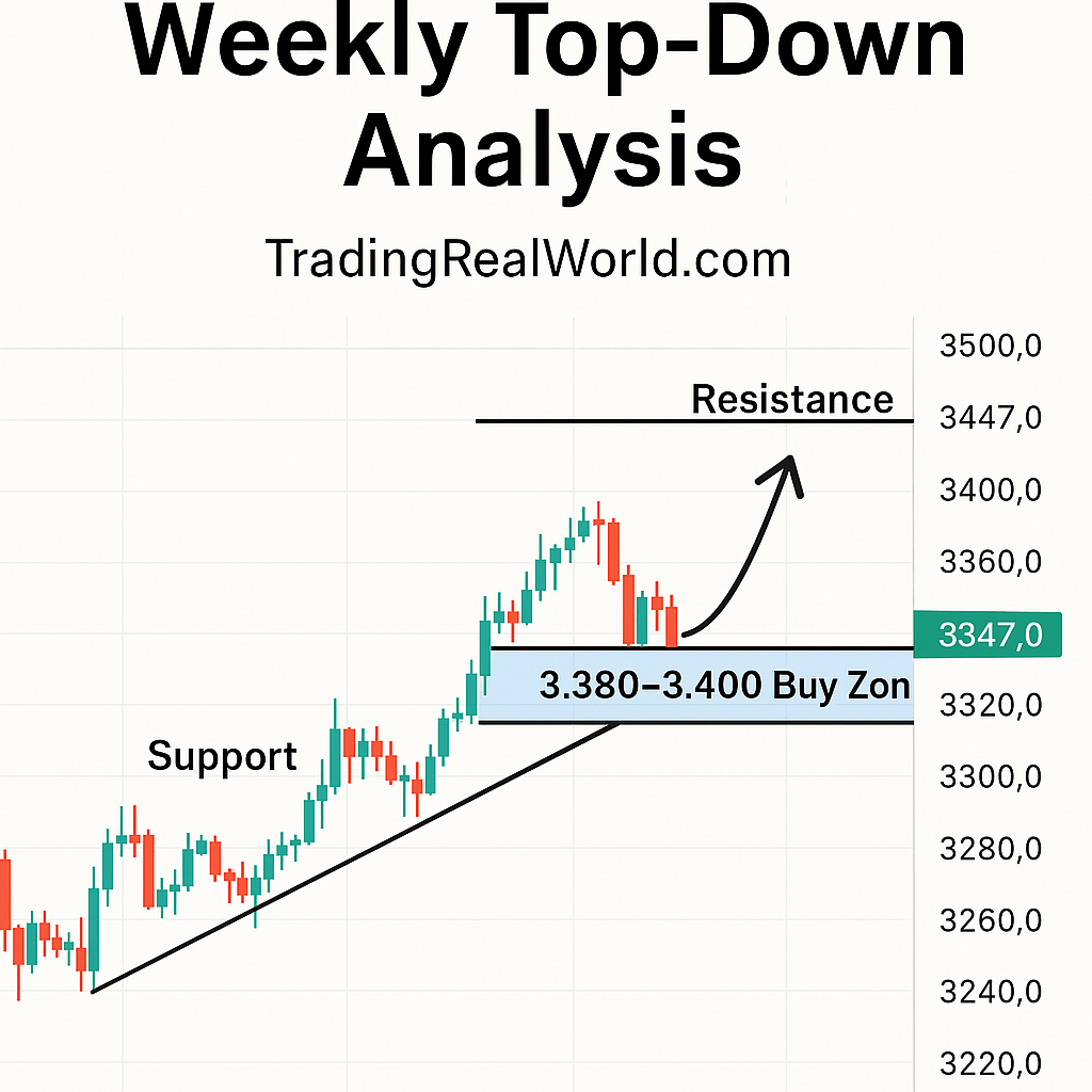 Gold Weekly Top Down Analysis